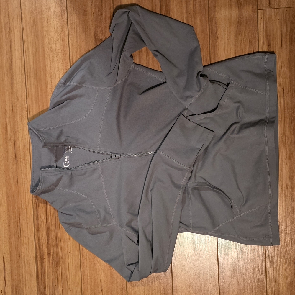 ZYIA Charcoal Zip-Up Jacket